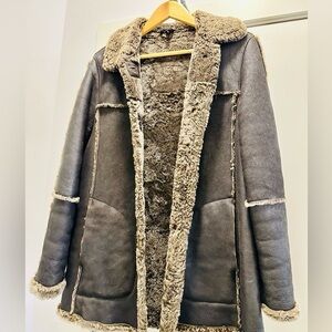 Utex Women’s Shearling Winter Coat Size M